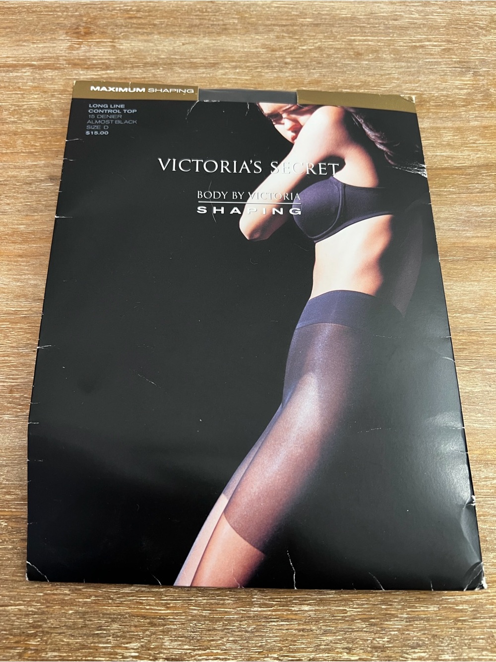Victoria's Secret Black Shaping Long Line Control Top Size D